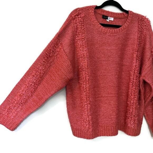 Piper & Scoot, The Memphis Textured Sweater, Rust, XL - Picture 5 of 10